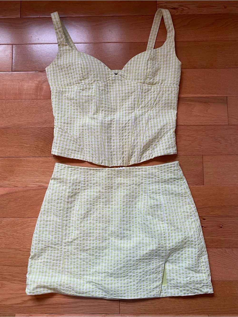 Zara Green Gingham Matching Set